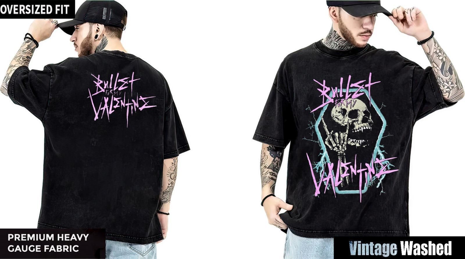 Bullet for my Valentine Yıkamalı Over Size Tişört L