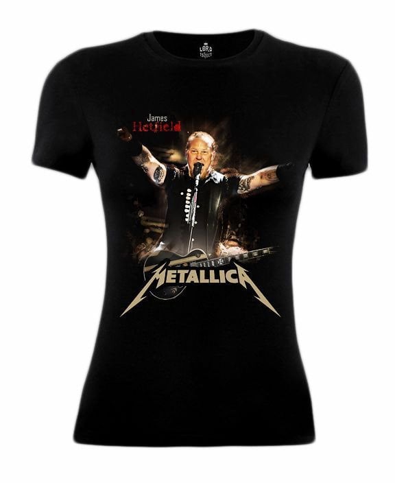 Metallica Bayan Tişört-James Concert L