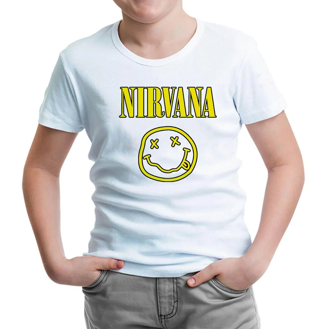 Nirvana Beyaz Çocuk Tişört 12