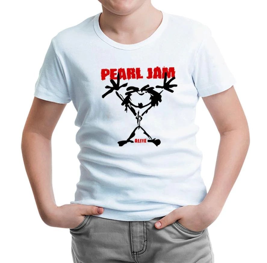 Pearl Jam Beyaz Çocuk Tişört 12