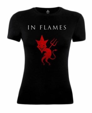 In Flames Bayan Tişört XS