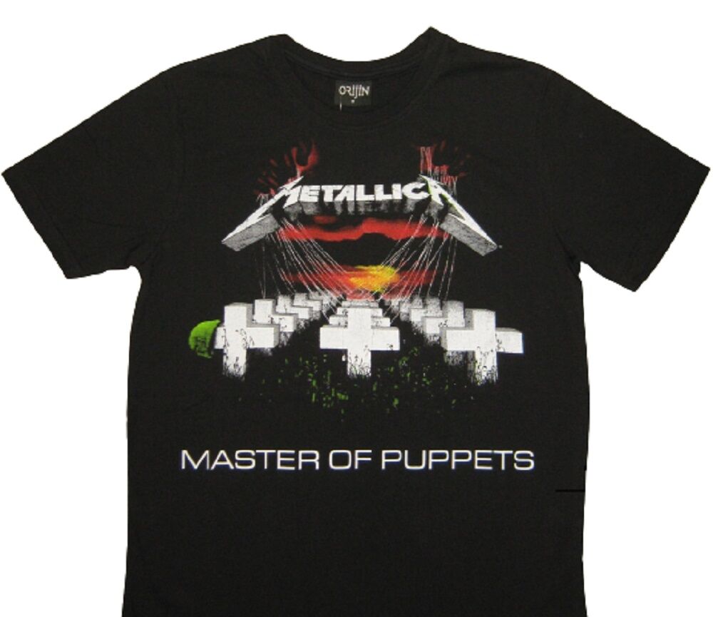 Metallica Siyah Erkek Tişört-Master of Puppets