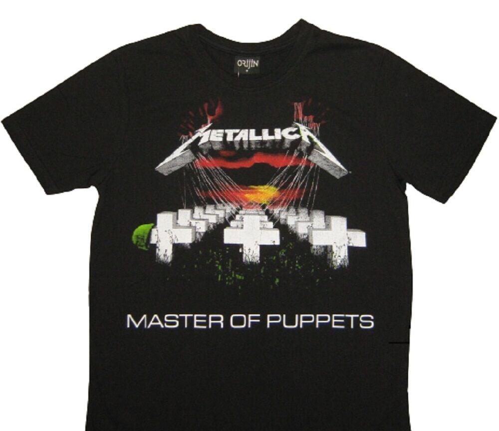 Metallica Siyah Erkek Tişört-Master of Puppets XL
