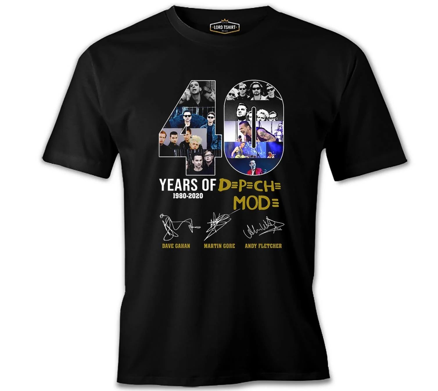 Depeche Mode - 40 Years Siyah Erkek Tişört XXL