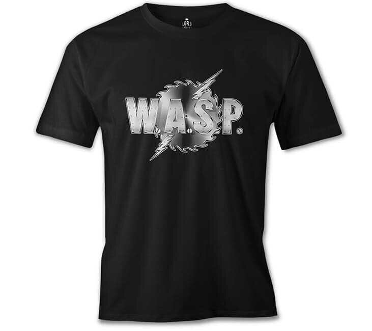 WASP Logo - Siyah Erkek Tişört XL