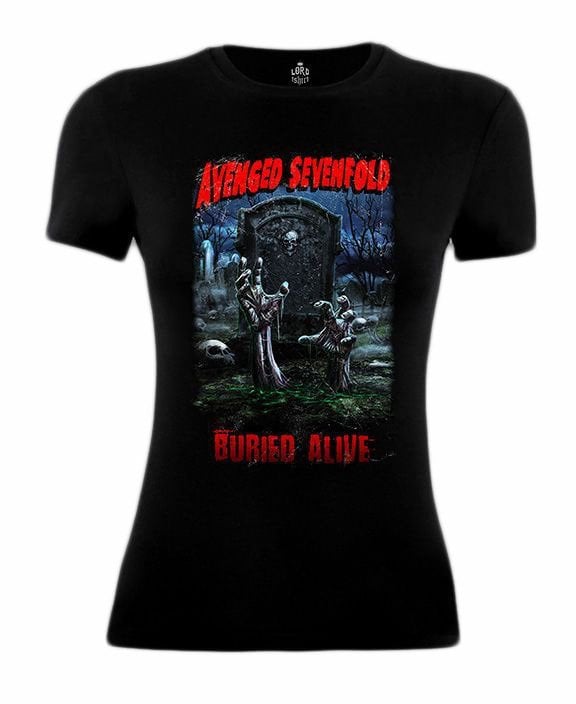 Avenged Sevenfold Bayan Tişört-Buried Alive XS