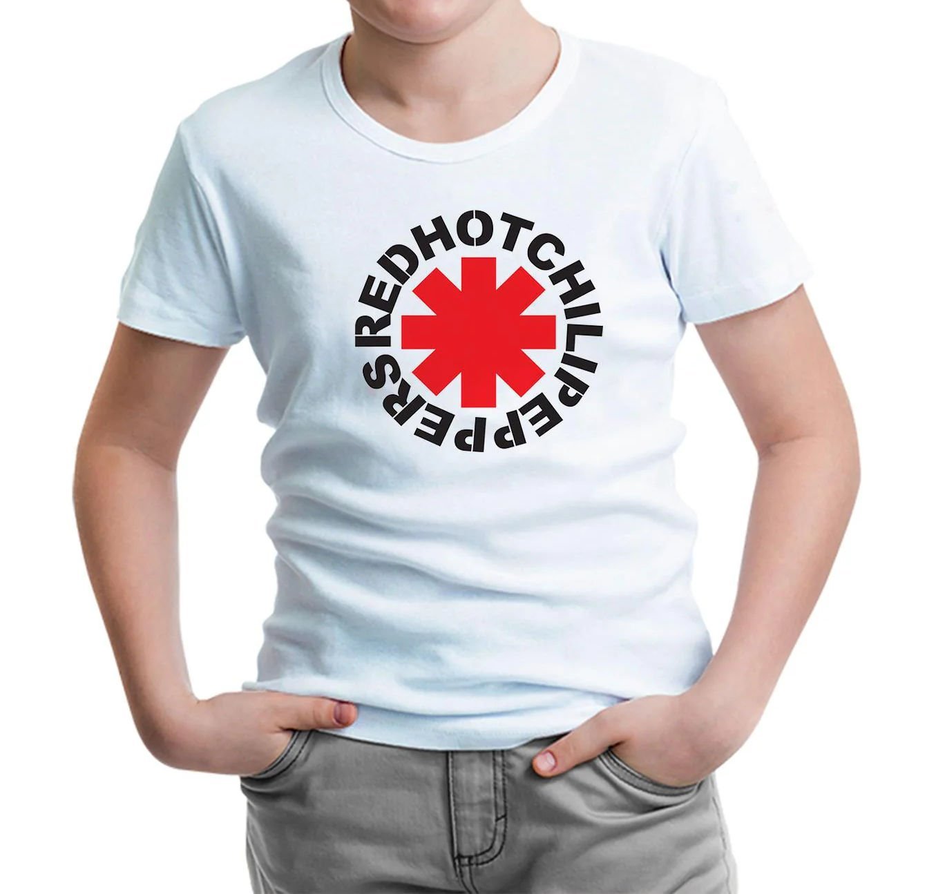 RHCP - Logo Beyaz Çocuk Tişört 12