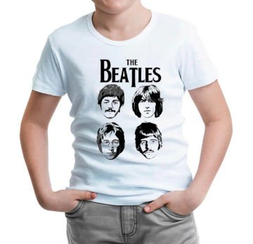 The Beatles Beyaz Çocuk Tişört 12
