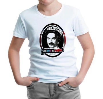 Queen - God Save Beyaz Çocuk Tişört 12