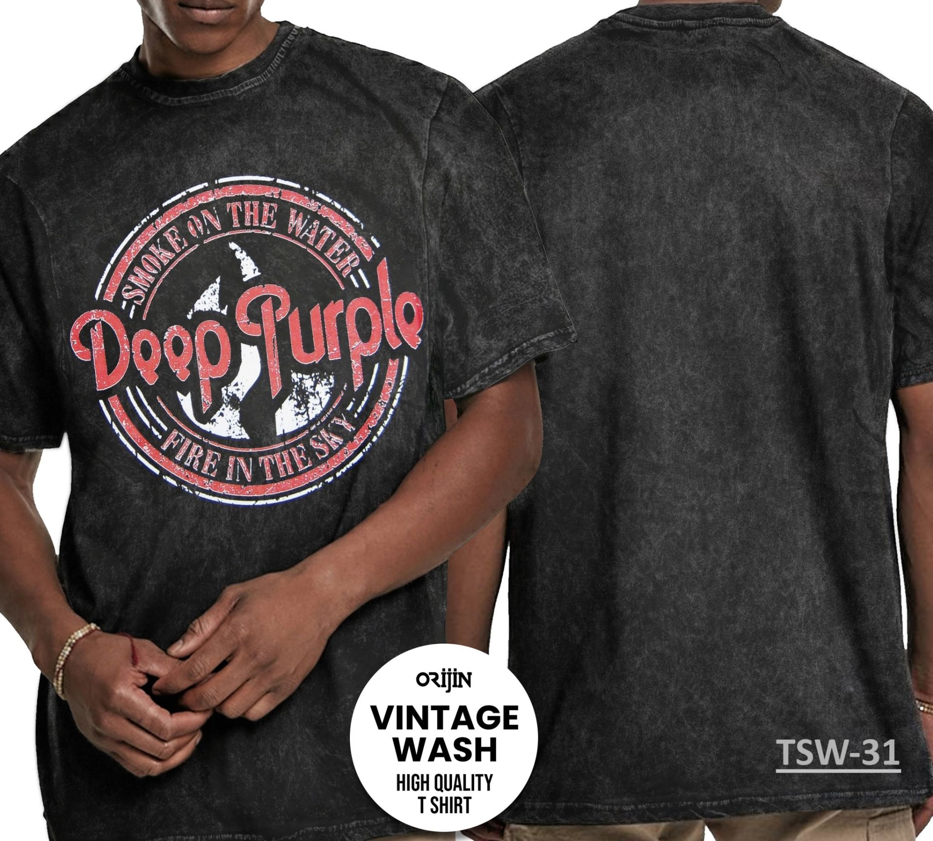 T shirt deep purple sales