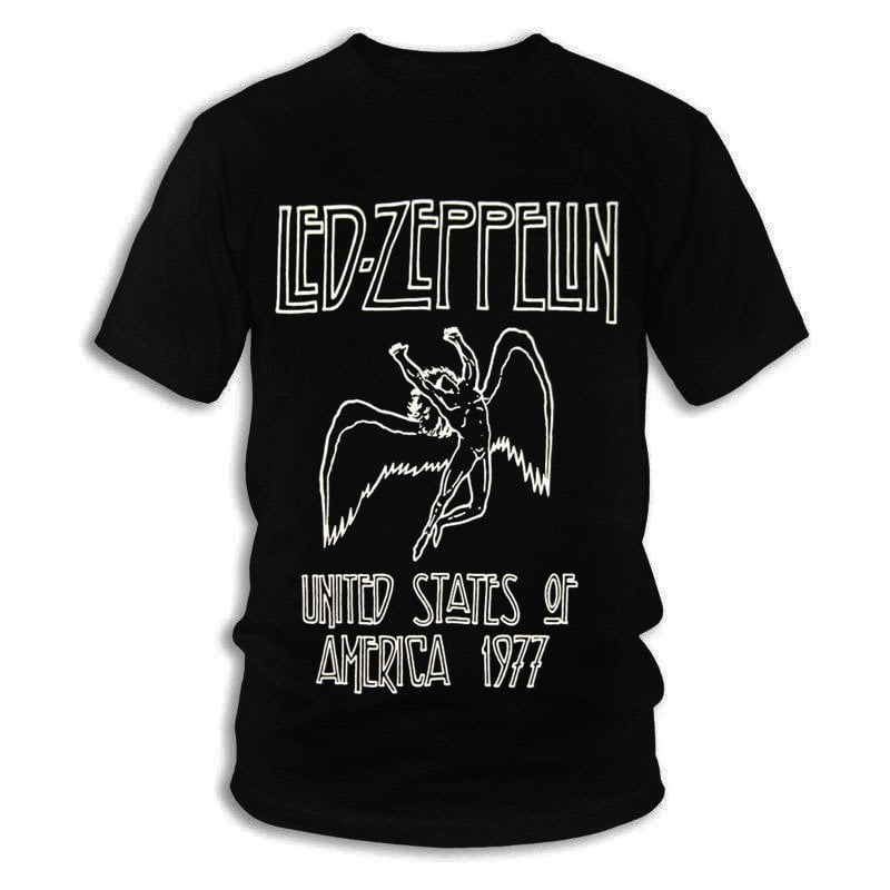 Led Zeppelin Siyah Erkek Tişört XL
