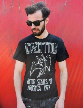 Led Zeppelin Siyah Erkek Tişört
