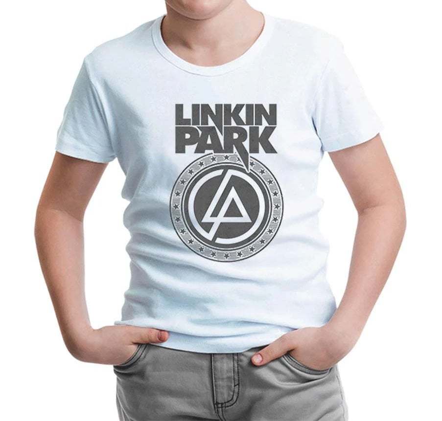 Linkin Park - Logo 2 Beyaz Çocuk Tişört 12