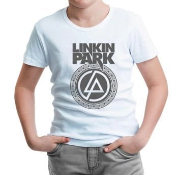 Linkin Park - Logo 2 Beyaz Çocuk Tişört 12