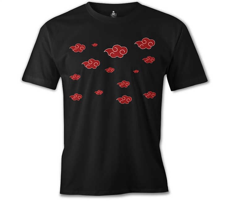 Naruto - Akatsuki Siyah Erkek Tişört XL