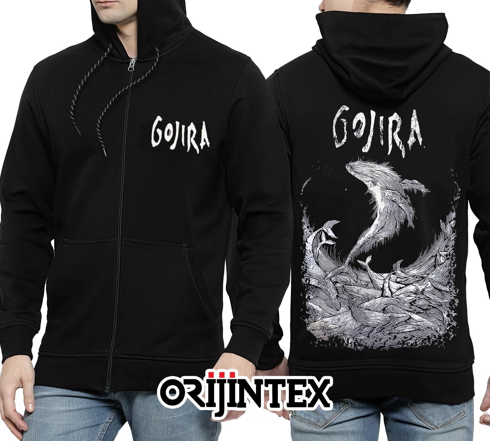 Gojira Kapşonlu Fermuarlı Sweatshirt XXL
