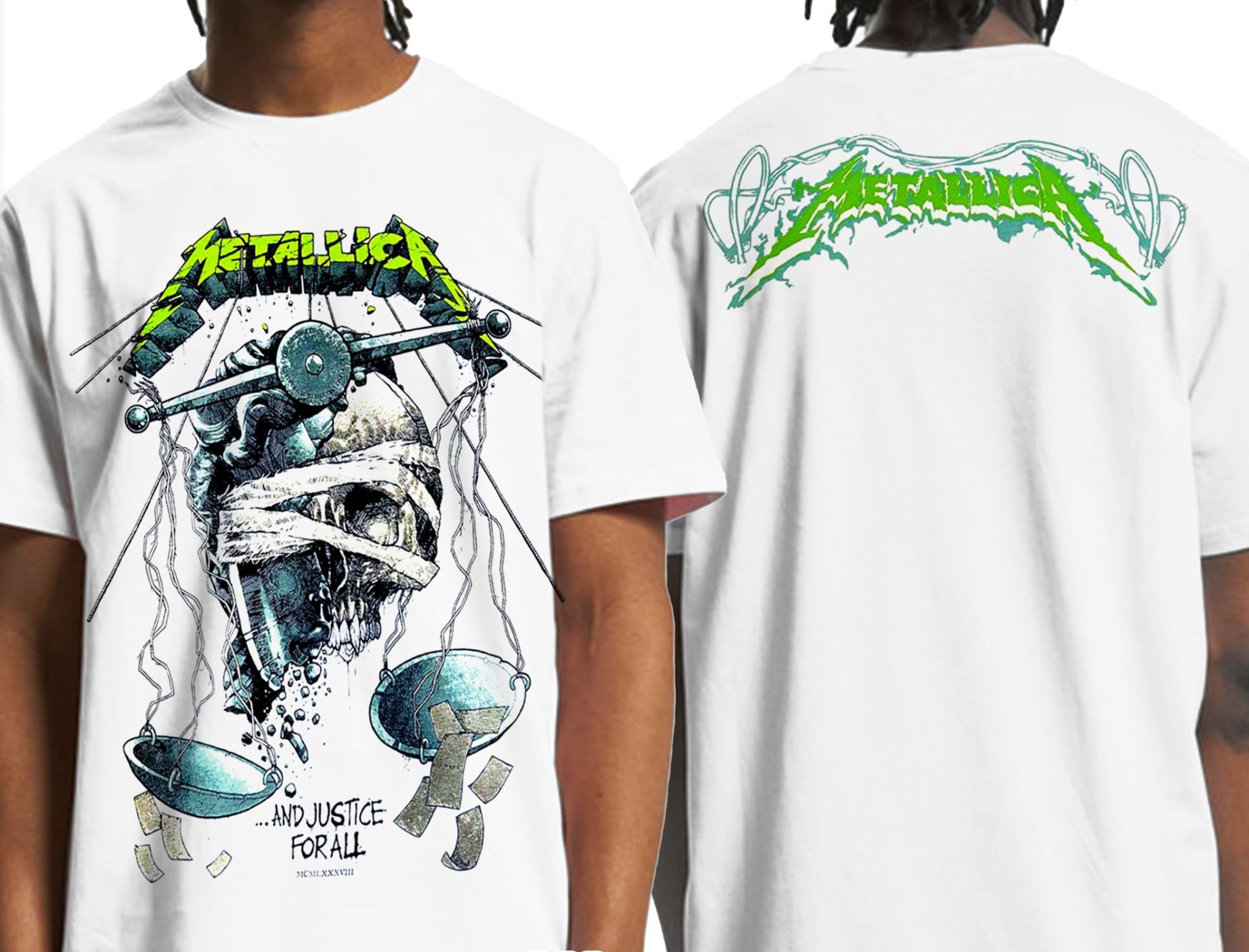 Metallica Beyaz Erkek Tişört XL