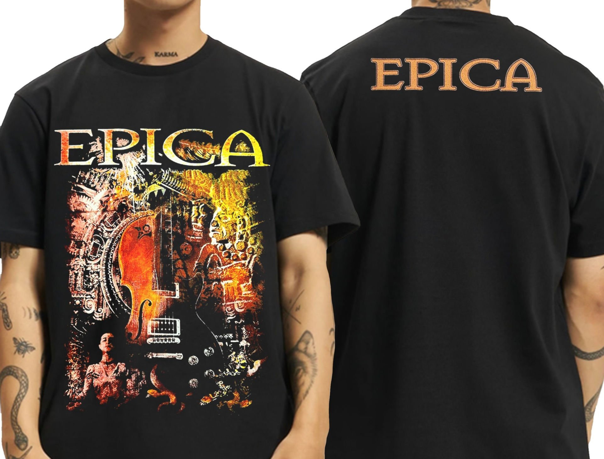 Epica Siyah Erkek Tişört