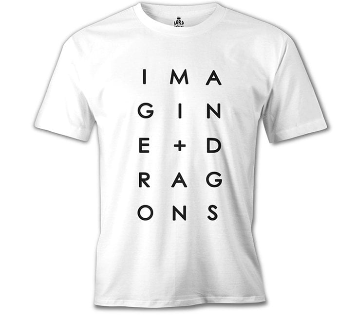 Imagine Dragons - Plus Beyaz Erkek Tişört XL