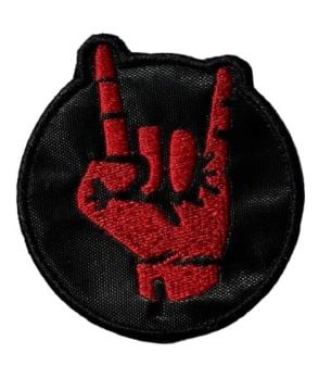 Metal Hand Sign Ufak Boy Patch