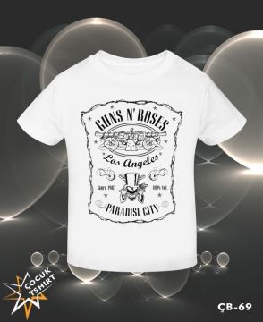 Guns N'Roses - Paradise City Beyaz Çocuk Tişört