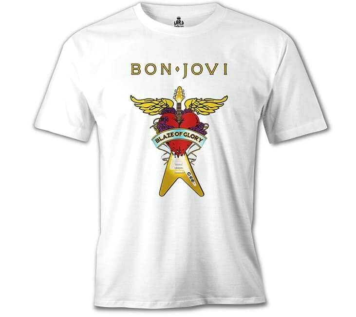 Bon Jovi Tişört-Guitar XL