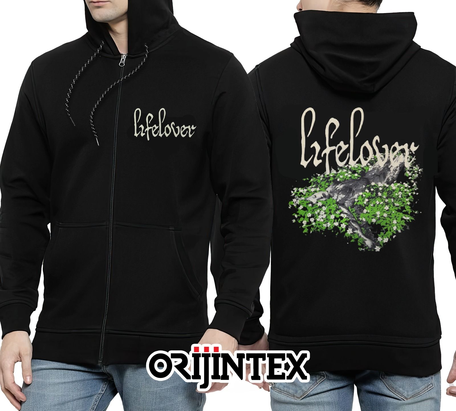 Lifelover Kapşonlu Fermuarlı Sweatshirt XXL