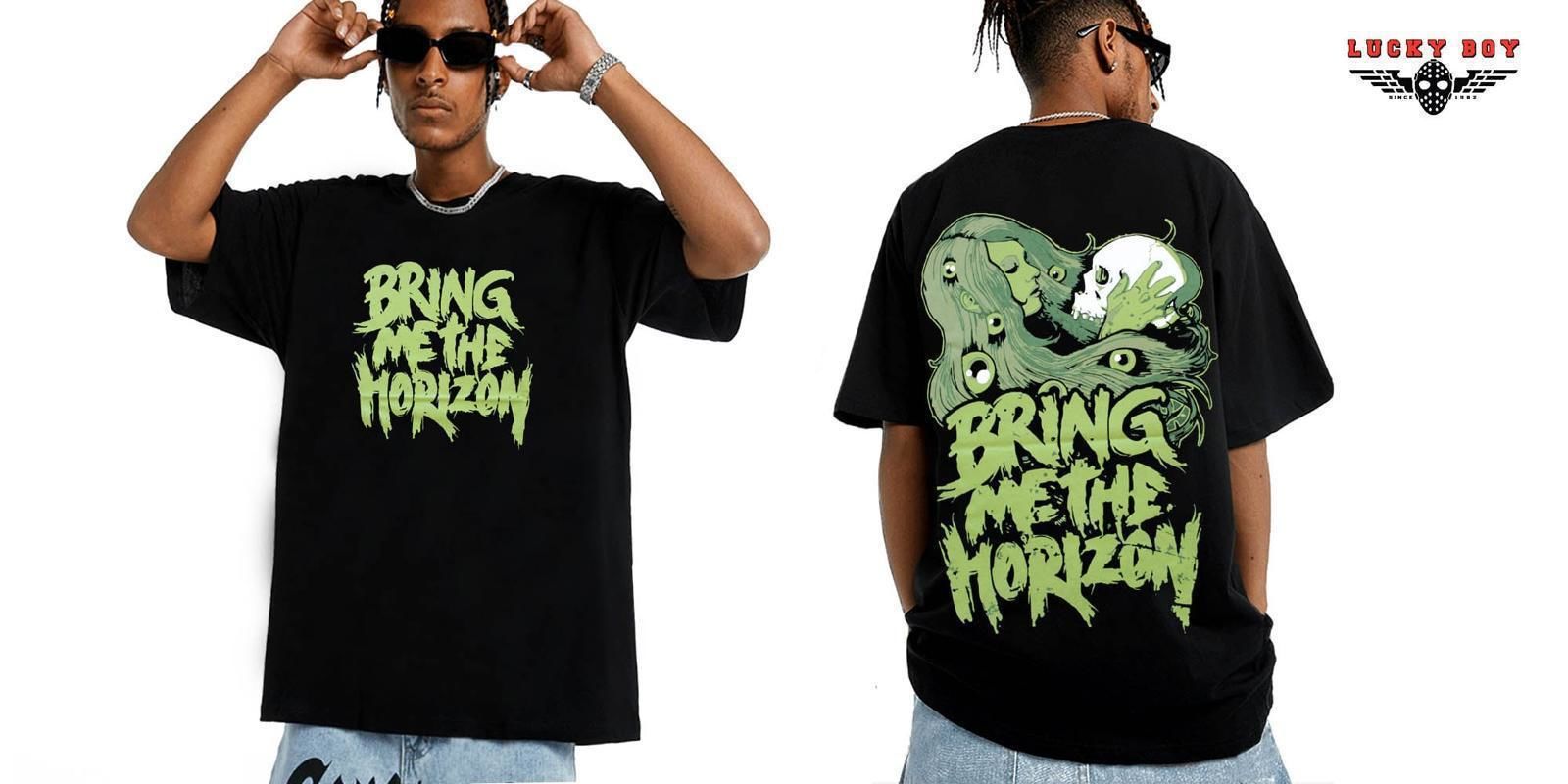 Bring me the Horizon Yıkamalı Over Size Tişört S