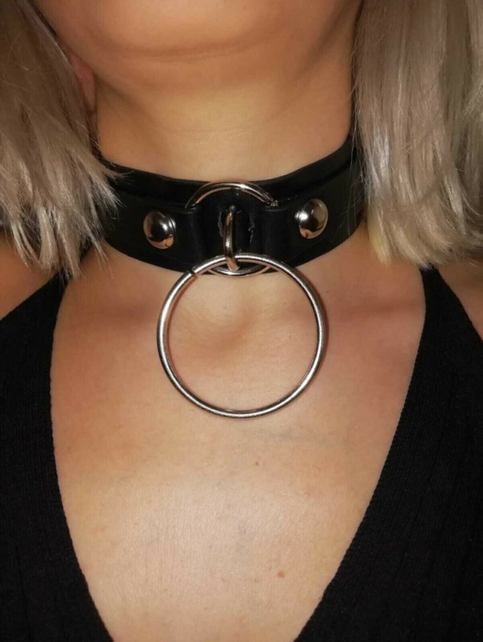 Büyük Halka Detaylı Choker