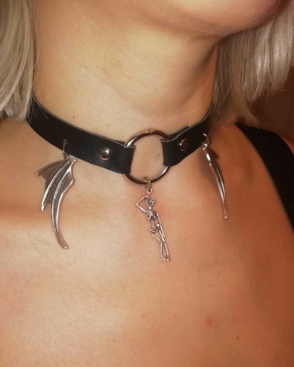 Ejderha Kanatları Figürlü Choker