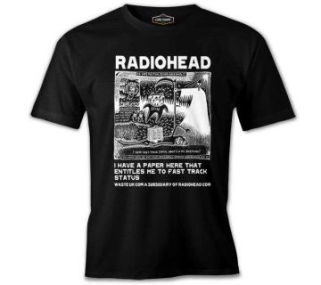 Radiohead - DNA Breeding Siyah Erkek Tişört XL