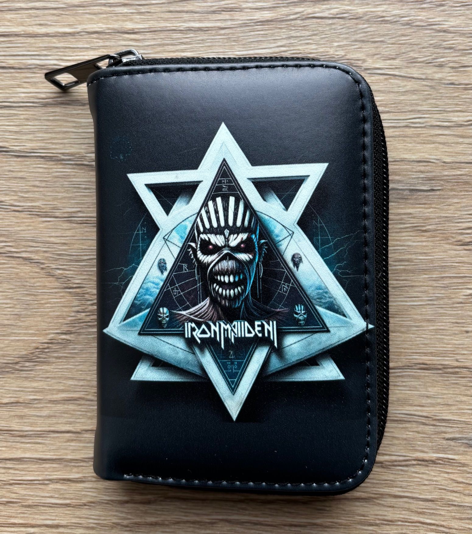 Iron Maiden Baskılı Siyah Cüzdan