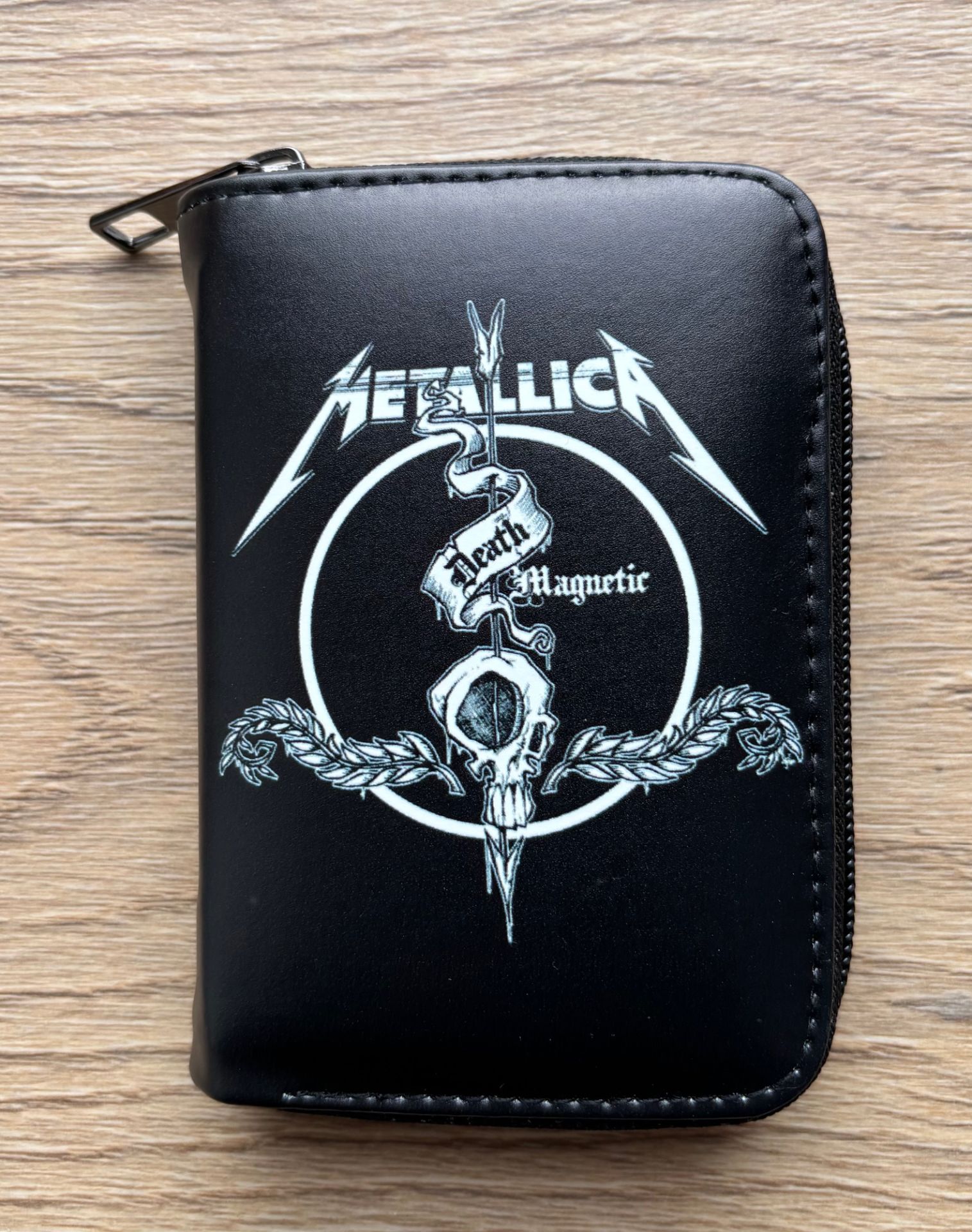 Metallica Baskılı Siyah Cüzdan