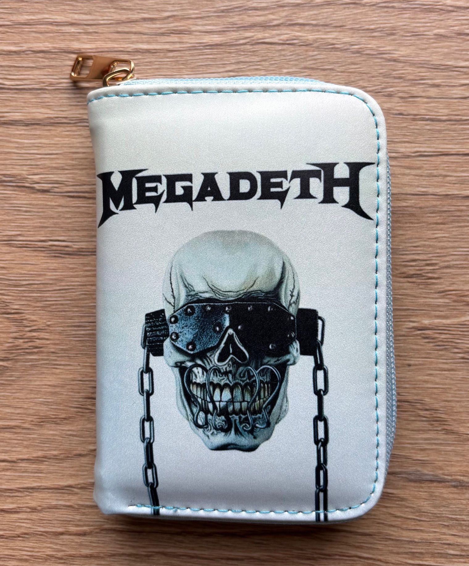 Megadeth Baskılı Beyaz Cüzdan