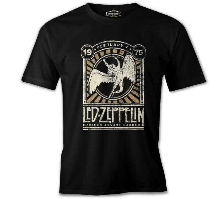 Led Zeppelin - Madison Vintage Siyah Erkek Tişört XL