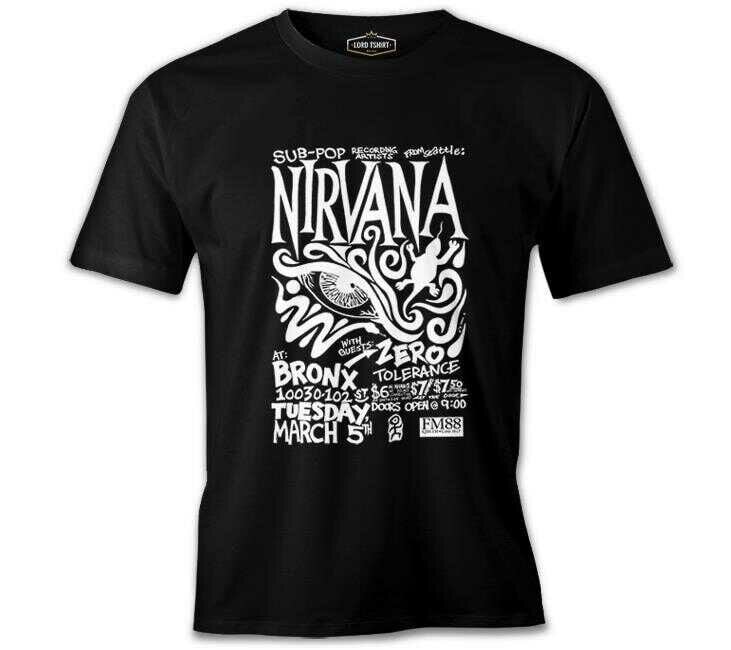 Nirvana - Bronx Siyah Erkek Tişört XL