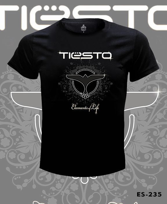 Büyük Beden Dj Tiesto - Elements of Life Tişört 3XL