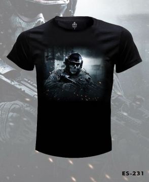 Büyük Beden Call of Duty-Cod Ghosts Tişört 2XL