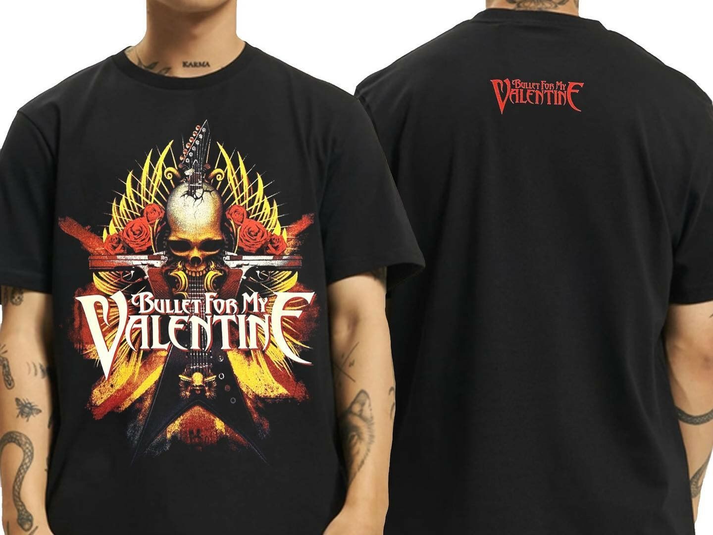 Bullet for My Valentine Siyah Erkek Tişört M