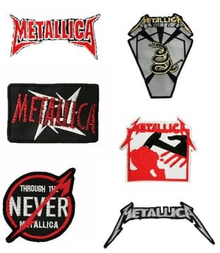Metallica Ufak Patch Seti 6 Adet