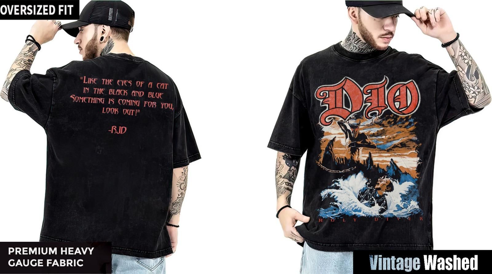 Dio Yıkamalı Over Size Tişört L