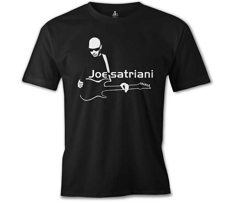 Joe Satriani - Gitar Siyah Erkek Tişört XL