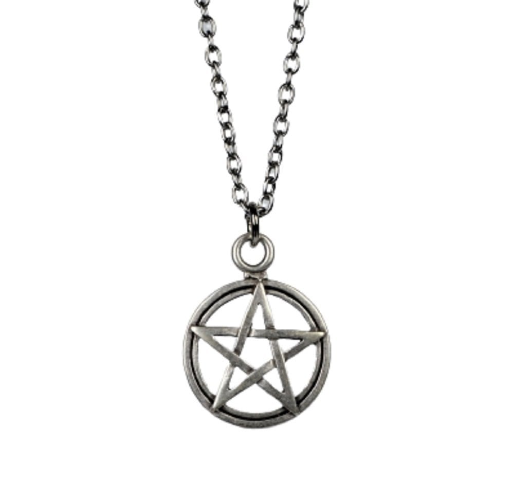 Pentagram Zincirli Kolye
