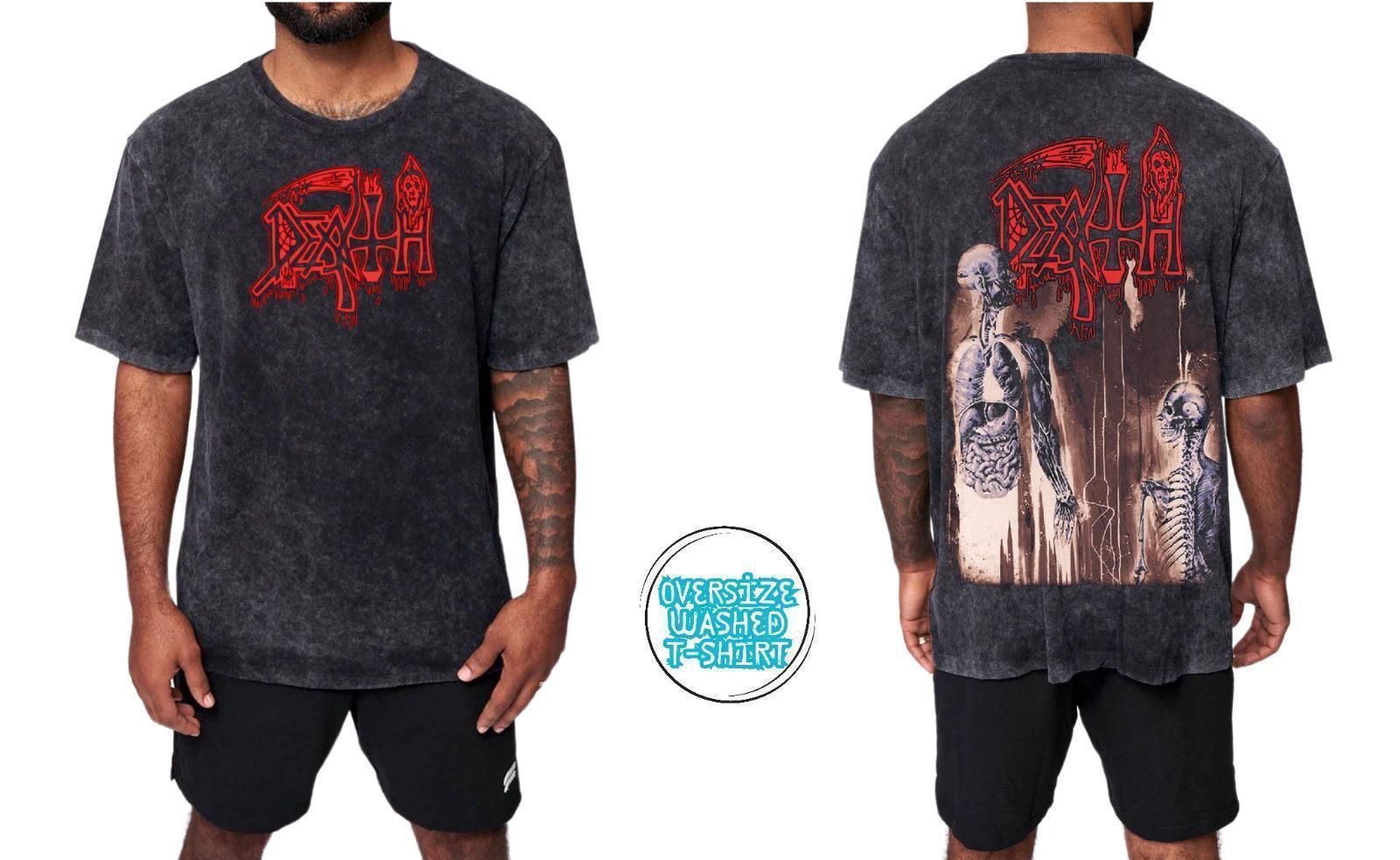 Death Yıkamalı Over Size Tişört L