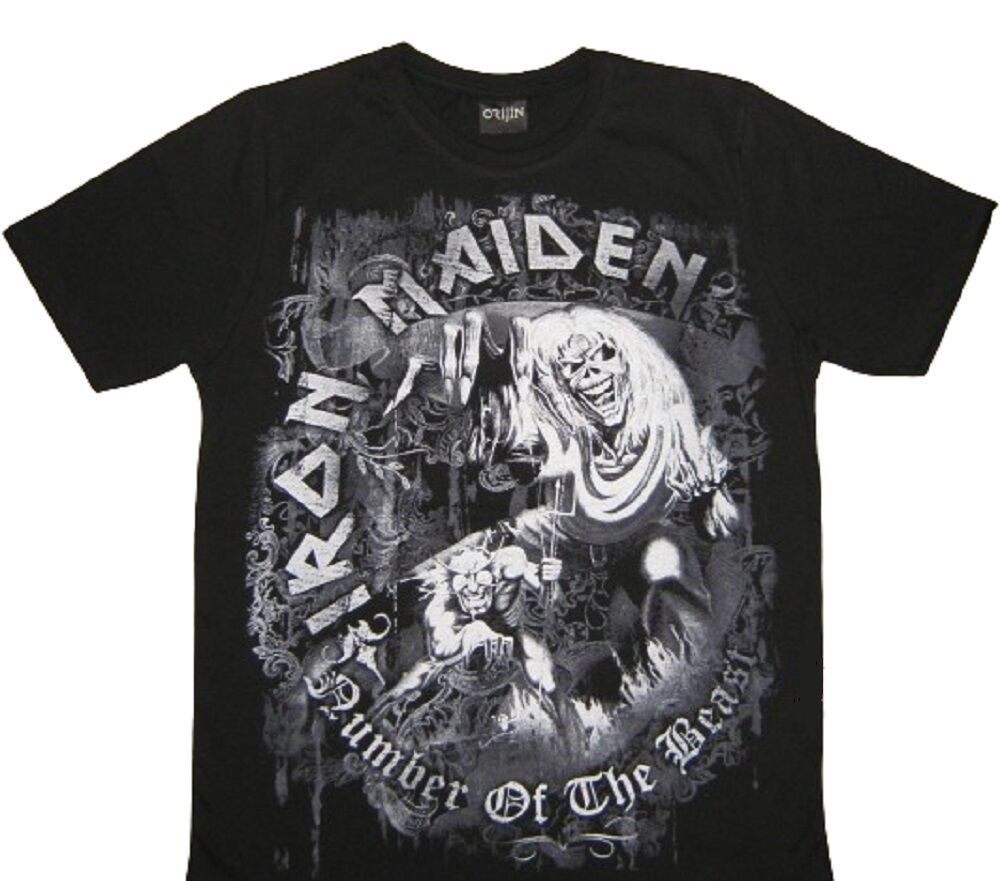 Battal Beden Iron Maiden Siyah Erkek Tişört