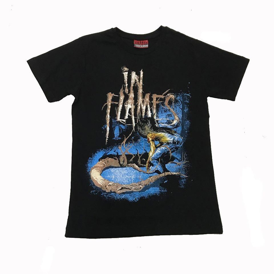 In Flames Siyah Erkek Tişört XL