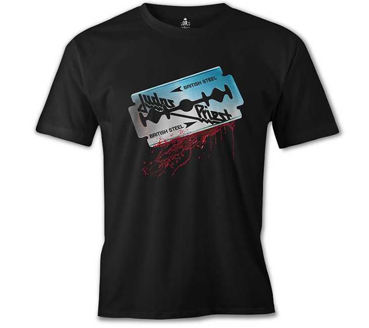 Judas Priest - British Steel Siyah Erkek Tişört XL