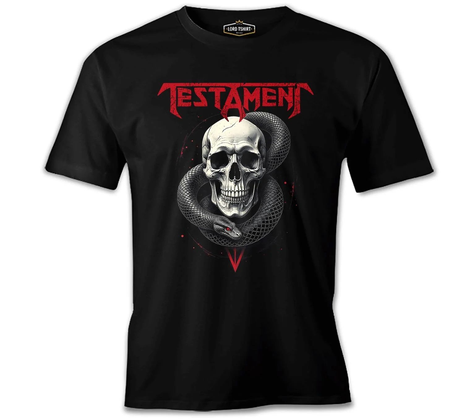 Testament - Kurukafa Yılan Siyah Erkek Tişört 3XL