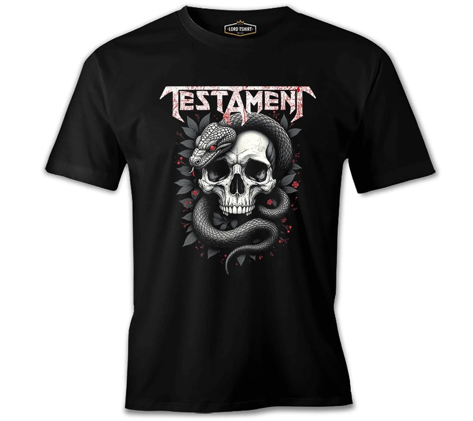 Testament - Yılan Siyah Erkek Tişört 3XL