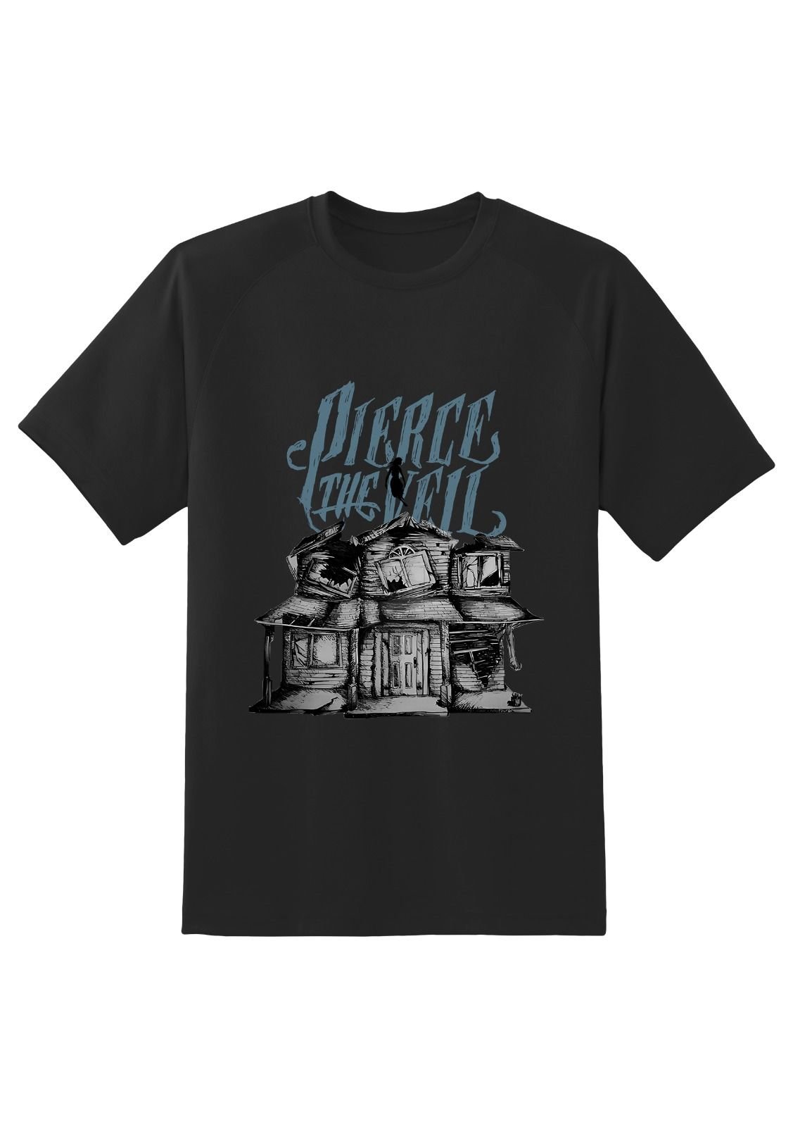 Pierce the Veil Siyah Erkek Tişört S-M Oversize